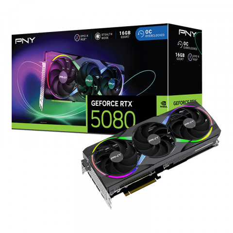 Karta graf. PNY GeForce RTX 5080 16GB ARGB OC 3-FAN - Galeria zdjęcie 7