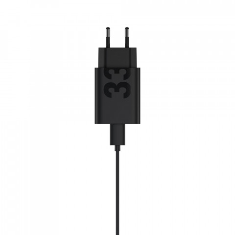 Motorola TurboPower Wall Charger 33W USB-C, 1m C-C cable, Black - Galeria zdjęcie 1