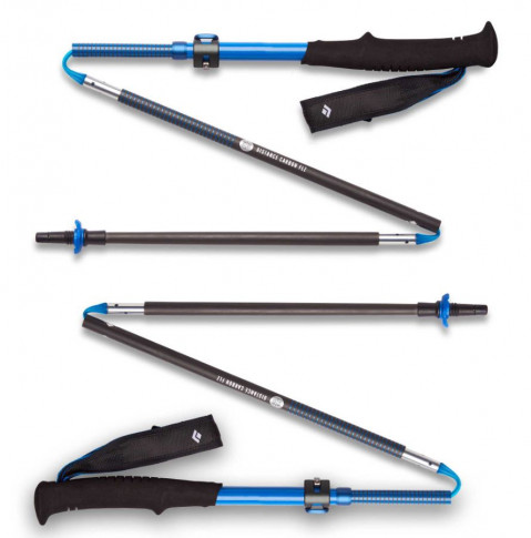 Kije Trekkingowe Black Diamond DISTANCE CARBON FLZ POLES ULTRA BLUE 140 cm - Galeria zdjęcie 1