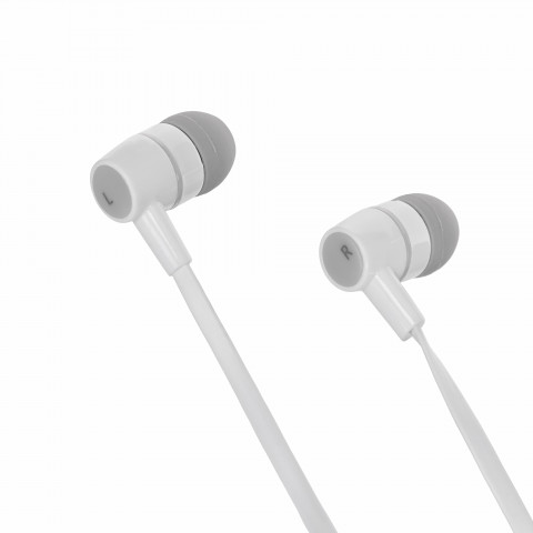 VAKOSS Słuchawki douszne stereo z mikrof./ regulacja głośności SK-214W białe - Galeria zdjęcie 4