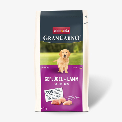 ANIMONDA Gran Carno Junior Drób z jagnięciną - sucha karma dla psa - 1kg + GRATIS - Galeria zdjęcie 1