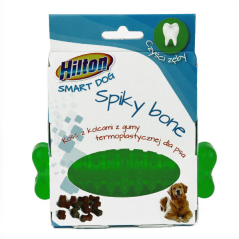 HILTON Dog spiky bone mix kolor kość z kolcami - zabawka dla psa - 12 cm - Galeria zdjęcie 3