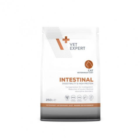 VET EXPERT Veterinary Diet Intestinal Cat - sucha karma dla kota - 250g - Galeria zdjęcie 2