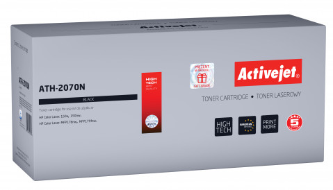 Activejet ATH-2070N Toner do drukarek HP, Zamiennik HP 117A W2070A; 2070A; supreme; 1000 stron; czarny. - Galeria zdjęcie 1