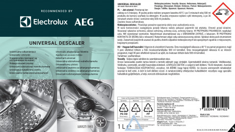 Uniwersalny odkamieczniacz ELECTROLUX M3KCD202 - Galeria zdjęcie 3