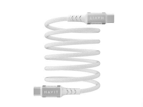 Kabel magnetyczny Havit Typ C-Typ C CB6297 (biały) - Galeria zdjęcie 3