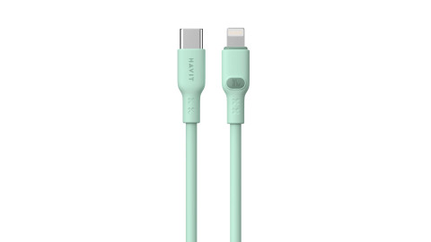 Kabel Havit Typ C-Lightning CB6281 1.0m (zielony) - Galeria zdjęcie 1