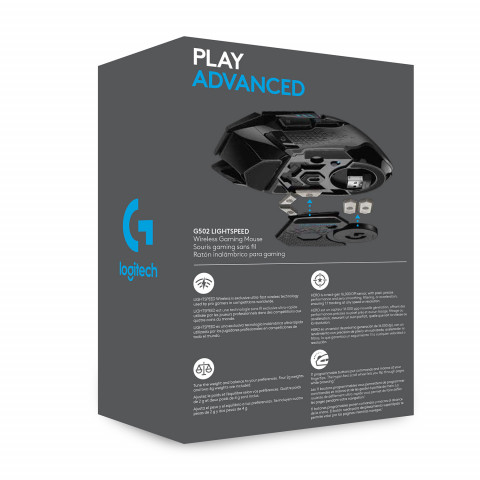 MYSZ GAMINGOWA LOGITECH G502 Lightspeed Black - Galeria zdjęcie 3
