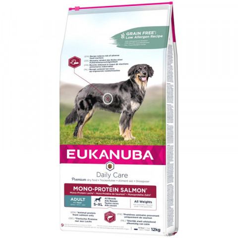 EUKANUBA Daily Care Adult Mono Protein Łosoś - sucha karma dla psa - 12 kg - Galeria zdjęcie 1