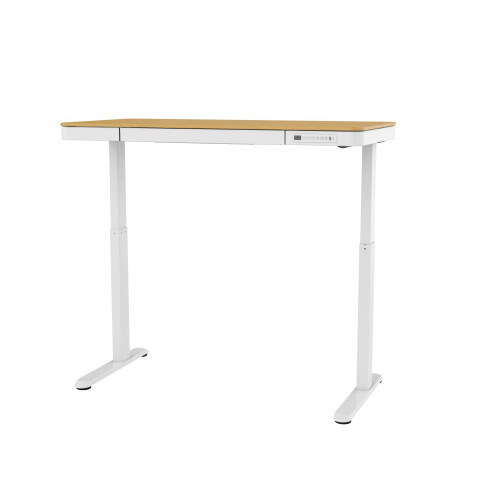 Biurko ACTIVEJET z elektryczną regulacją wysokości 140x70 ET119W-C biały/dąb - Galeria zdjęcie 18