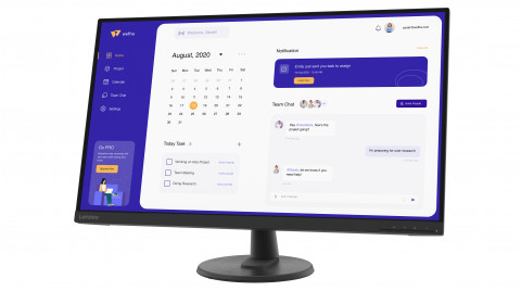 Lenovo ThinkVision C32u-40 31.5" VA 60Hz 250nits AG HDMI DP Raven Black 3Y - Galeria zdjęcie 3