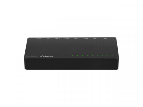 LANBERG SWITCH DSP2-1008-12V (8-PORT, 12V, 1GB/S) - Galeria zdjęcie 1