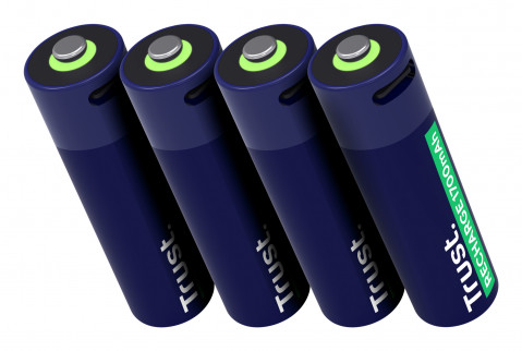 Baterie AA Trust USB-C RECHARGEABLE BATTERIES 4P (25631) - Galeria zdjęcie 3