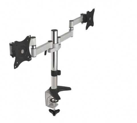 Uchwyt biurkowy do 2 monitorów Maclean MC-714 13"-27" 8kg - Galeria zdjęcie 8