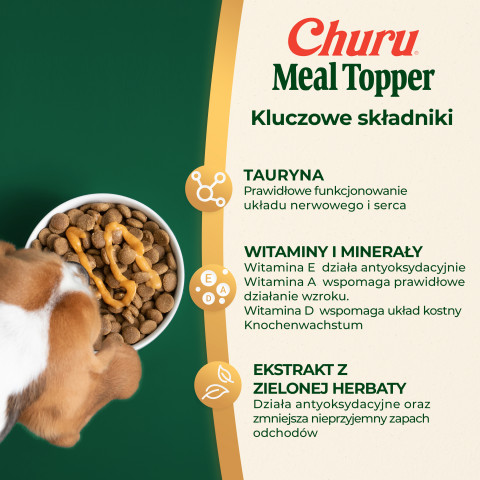 INABA Churu Meal Topper Kurczak z serem - przysmak dla psa - 4x14g - Galeria zdjęcie 5
