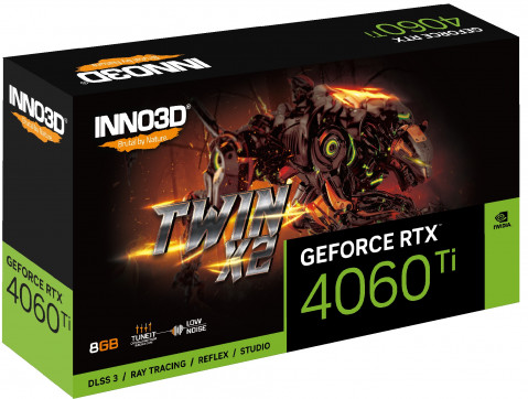 Karta graficzna INNO3D GeForce RTX 4060 Ti TWIN X2 8GB GDDR6 DLSS 3 - Galeria zdjęcie 3