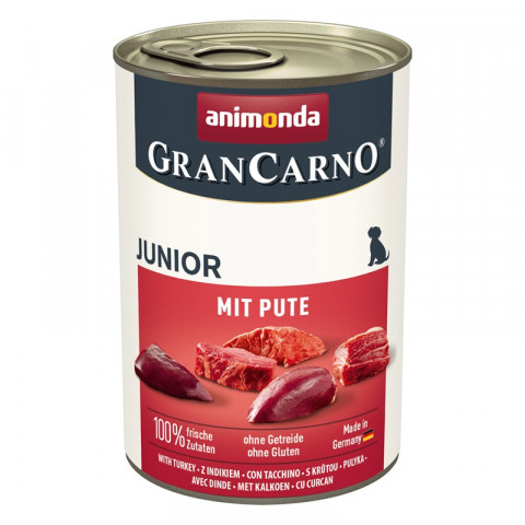 ANIMONDA GranCarno Junior z indykiem - mokra karma dla psa - 400g - Galeria zdjęcie 1