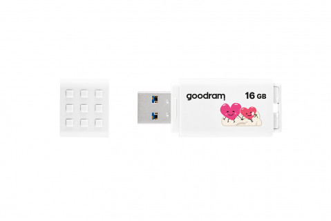 Pendrive GoodRam UME3-0160W0R11-V (16GB; USB 3.0; kolor biały) VALENTINE - Galeria zdjęcie 2