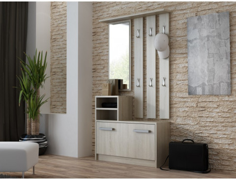 GARDEROBA-SZAFKA, LUSTRO, WIESZAK / SONOMA GS1 - Galeria zdjęcie 2