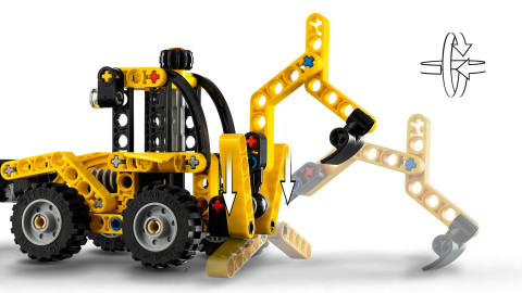 LEGO TECHNIC 42197 Koparko-ładowarka - Galeria zdjęcie 7
