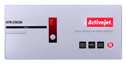 Activejet ATR-2501N Toner do drukarki Ricoh, zamiennik Ricoh 841769, 841991, 842009; Supreme; 9000 stron; czarny. - Galeria zdjęcie 2