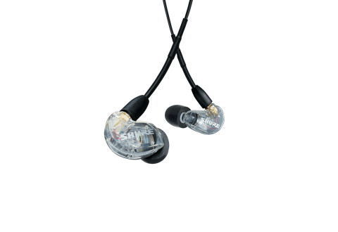 Shure SE215DYCL+UNI-EFS - Słuchawki douszne AONIC215 z pojedynczym przetwornikiem i kablem 3.5mm (przezroczyste) - Galeria zdjęcie 2