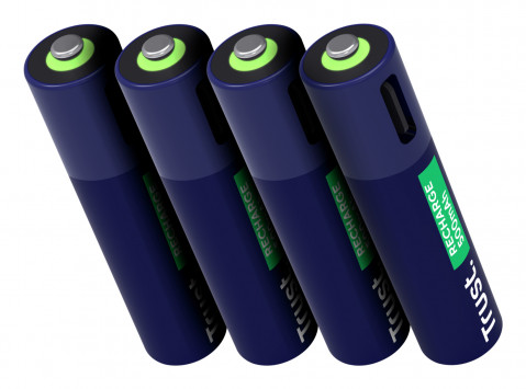 Baterie AAA Trust USB-C RECHARGEABLE BATTERIES 4P (25671) - Galeria zdjęcie 4