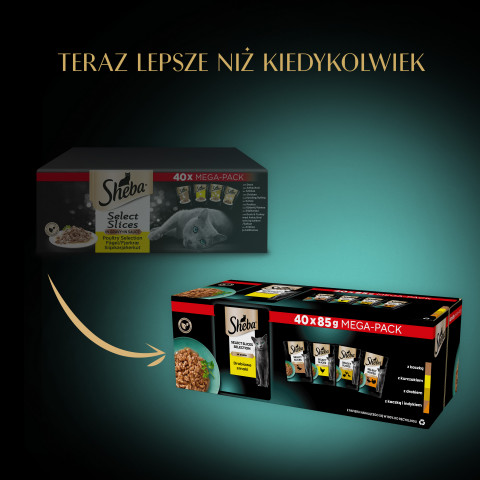SHEBA Selection Select Slices Drobiowe Smaki - mokra karma dla kota - 40 x 85g - Galeria zdjęcie 15