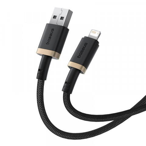 Kabel Baseus Dura 2.4A 2m (czarno-złoty) - Galeria zdjęcie 3