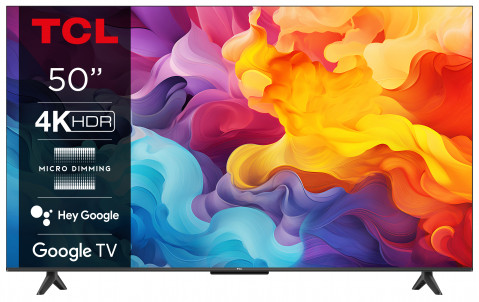 Telewizor TCL 50P655 LED 50" 4K Ultra HD Google TV Dolby Vision DVB-T2 Czarn - Galeria zdjęcie 1