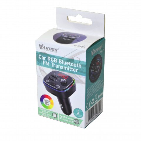 VAKOSS TRAMISTER SAMOCHODOWY RGB/FM/BT/USB TC-B439 - Galeria zdjęcie 6