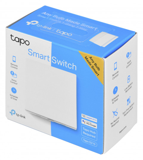 TP-Link Tapo S210 WYŁĄCZNIK światła Smart Wifi (jednobiegunowy, pojedynczy, biały) - Galeria zdjęcie 8