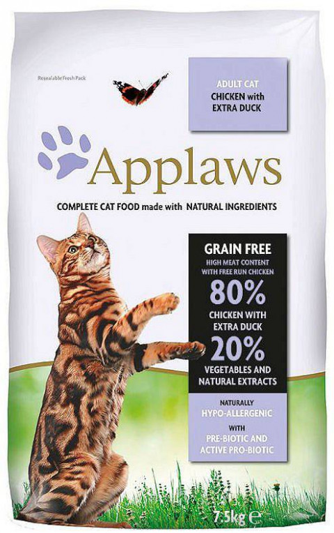APPLAWS CAT Kurczak i Kaczka - karma dla kota z wysoką zawartością mięsa - 7,5kg - Galeria zdjęcie 1