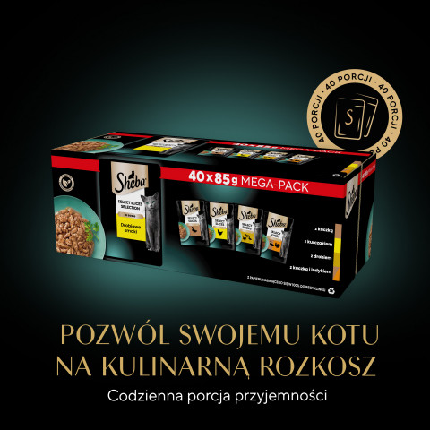 SHEBA Selection Select Slices Drobiowe Smaki - mokra karma dla kota - 40 x 85g - Galeria zdjęcie 10