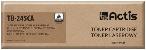Actis TB-245CA Toner do drukarki Brother, Zamiennik Brother TN-245C; Standard; 2200 stron; błękitny. - Galeria zdjęcie 1
