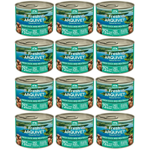 ARQUIVET Fresh Duck Mini Meatballs - mokra karma dla psa - 12x200g - Galeria zdjęcie 1