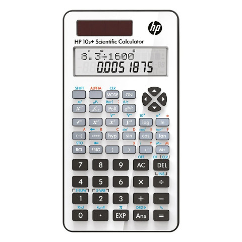 HP Kalkulator naukowy biurowy HP 10SPLUS/INT BX, 240 funkcji, 147x77x24mm, biały - Galeria zdjęcie 1