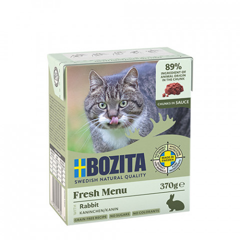 BOZITA Królik w sosie - mokra karma dla kota - 370g - Galeria zdjęcie 2