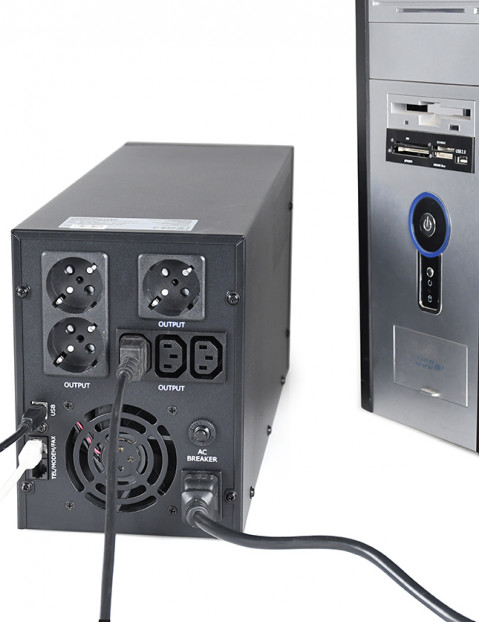 ENERGENIE ZASILACZ AWARYJNY UPS AVR 3000VA LCD - Galeria zdjęcie 6