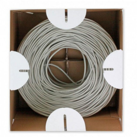 TECHLY SKRĘTKA U/UTP CAT6 LINKA 305M CCA SZARA ITP - Galeria zdjęcie 4
