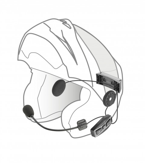 Intercom motocyklowy INTERPHONE U-COM 4, komplet na 2 kaski - Galeria zdjęcie 4