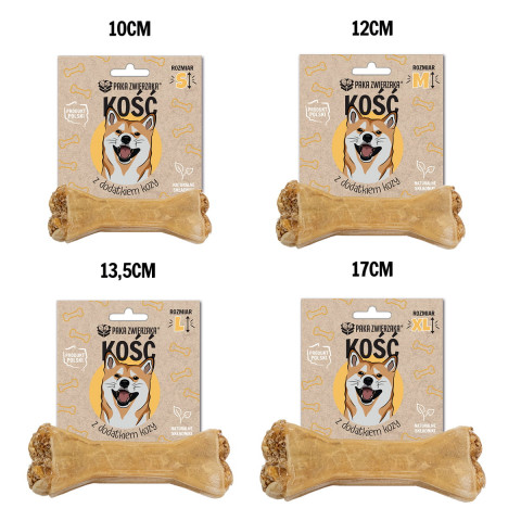 PAKA ZWIERZAKA Kość z dodatkiem kozy XL 17 cm - przysmak dla psa - 115g - Galeria zdjęcie 2