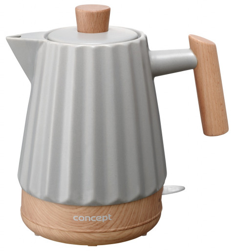Czajnik elektryczny ceramiczny szary RK0091 CONCEPT - Galeria zdjęcie 1