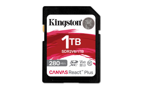 KINGSTON microSDXC Canvas 1TB React Plus UHS-II 280R/150W U3 V60 for Full HD/4K - Galeria zdjęcie 1