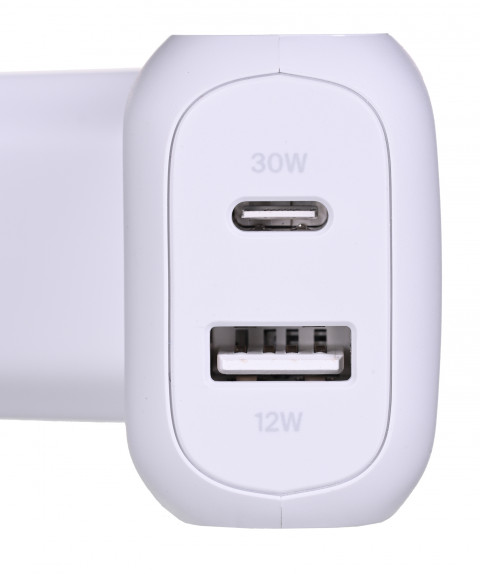Ładowarka Belkin BoostCharge Dual USB-C + USB-A Wall Charger 42W White - Galeria zdjęcie 3