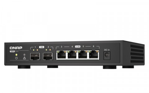Qnap QSW-2104-2S, 4 x 2.5GbE, 2x 10GbE SFP+, unmanaged switch - Galeria zdjęcie 3