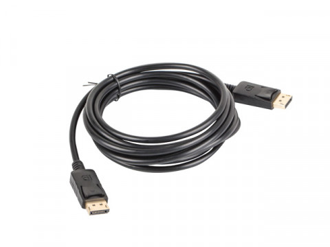 LANBERG KABEL DISPLAYPORT M/M 3M, 4K, CZARNY - Galeria zdjęcie 3