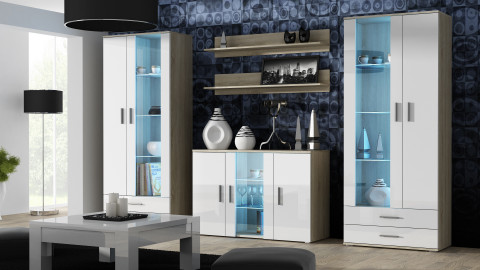 Półka 125cm (2szt) SOHO dąb sonoma mat - Galeria zdjęcie 11