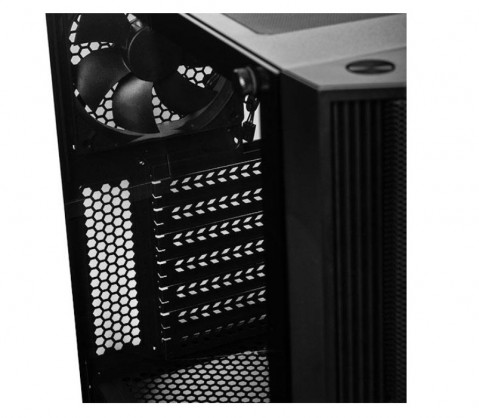 OBUDOWA LOGIC AGIR MESH+GLASS USB 3.0 BLACK BEZ ZAS - Galeria zdjęcie 6