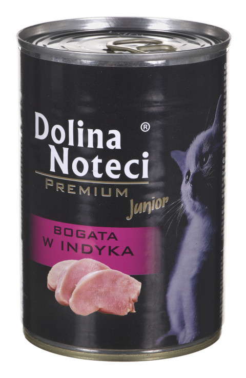 DOLINA NOTECI Premium Junior bogata w indyka - karma dla kota - 400 g - Galeria zdjęcie 1